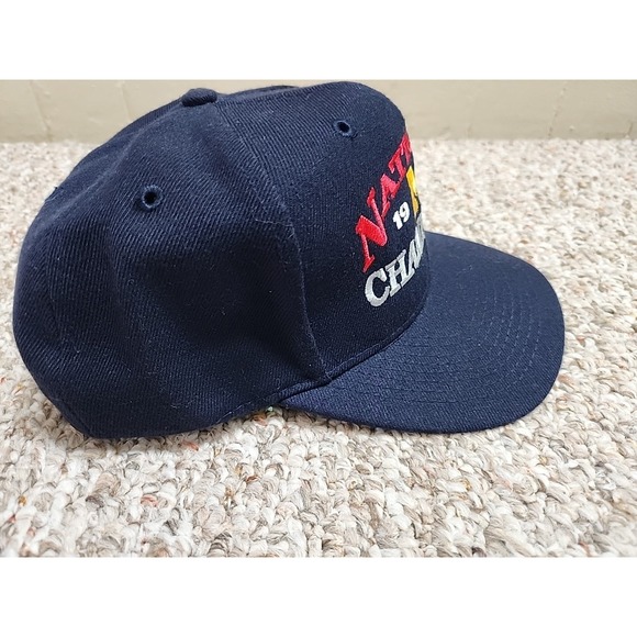 VTG 1997 Michigan University Wolverines Rose Bowl Snapback Hat Cap Blue Otto - Picture 9 of 9